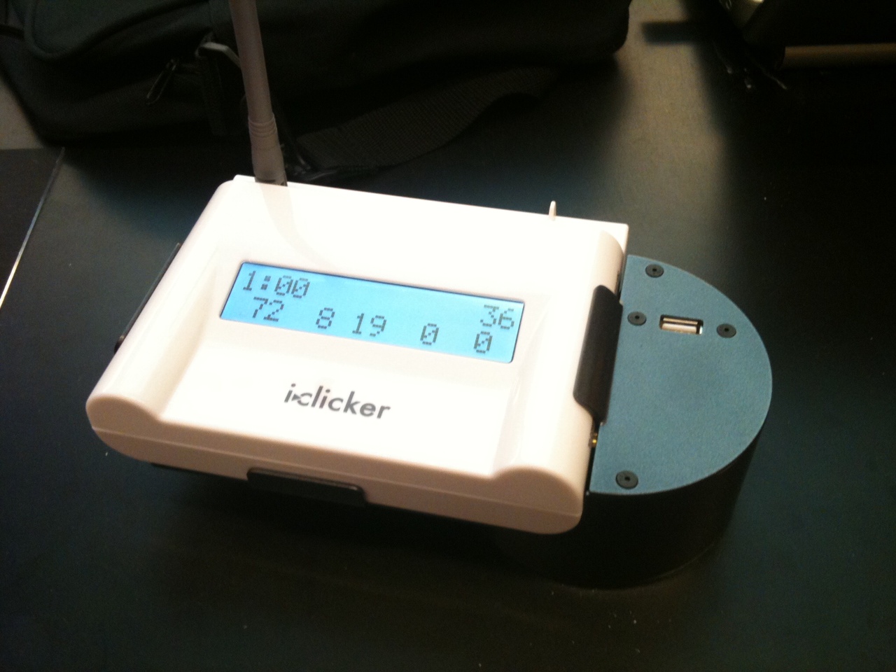 iclicker2 receiver and UBC-designed mount
